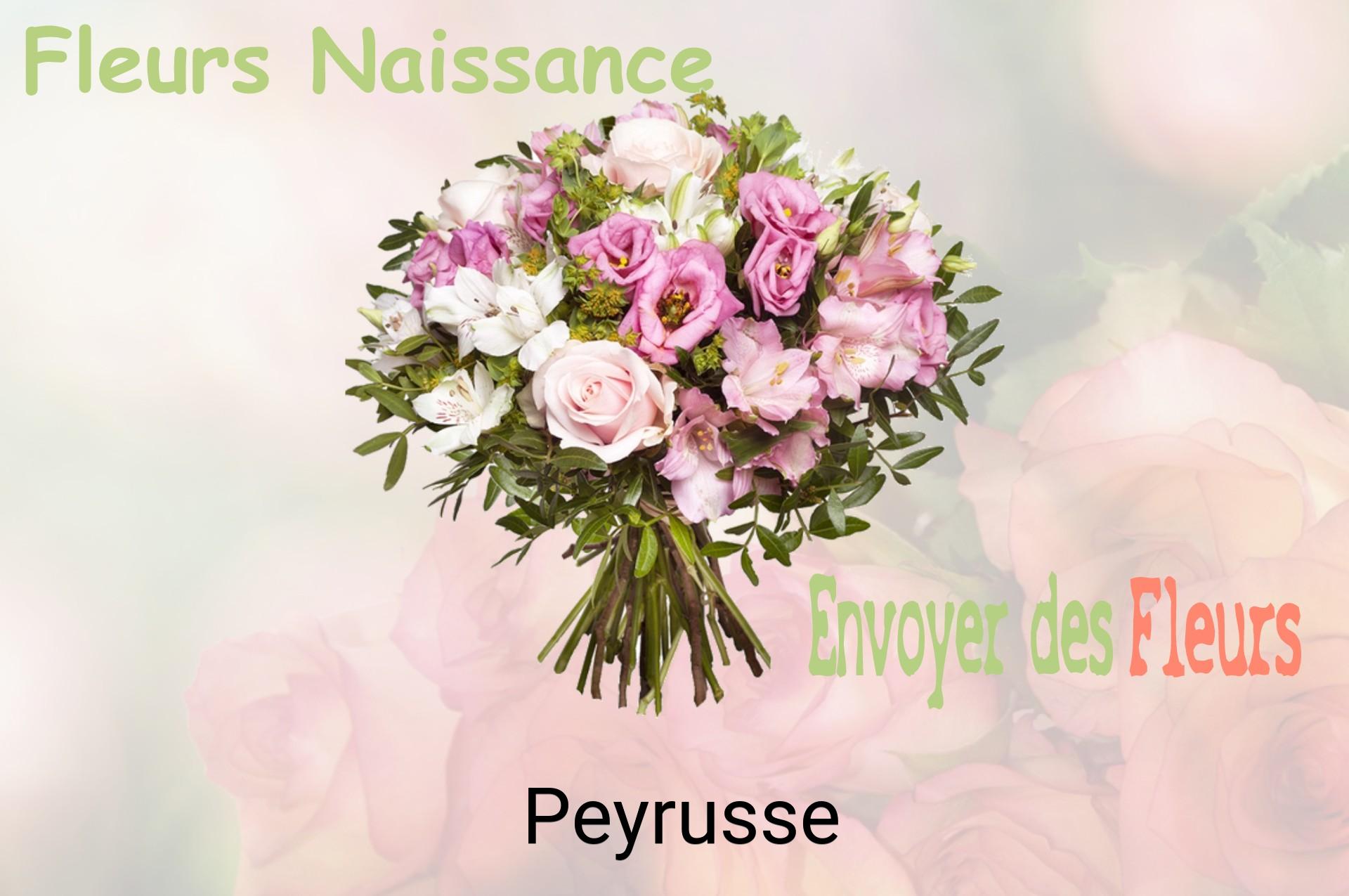 Bouquet de fleurs de naissance livré à Peyrusse